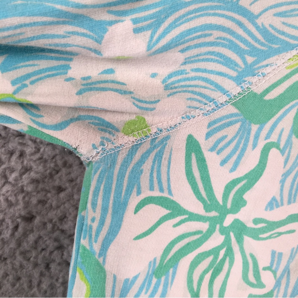 Lilly Pulitzer Popover Womens Size Small Green Skipper Pullover Quarter Zip - Picture 6 of 12